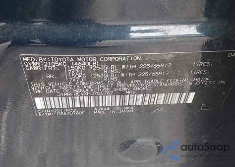 2017 Toyota Rav4 Xle z USA, uszkodzony, nr VIN JTMRFREVXHJ706767